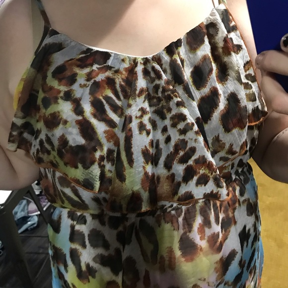 2/$15 Wetseal plus size leopard and flower dress - Picture 3 of 4